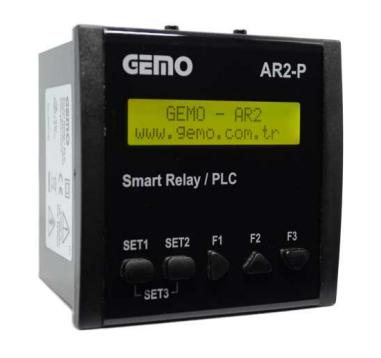 Gemo AR2-P-230VAC-10D2A-RTC Akıllı Röle